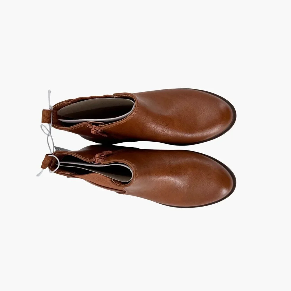 NEW Cat & Jack Toddler Tanner Chelsea Ankle Boots - Cognac - Size 12